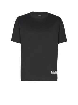 T-Shirt mit kleinem Balmain-Stempel-Print
