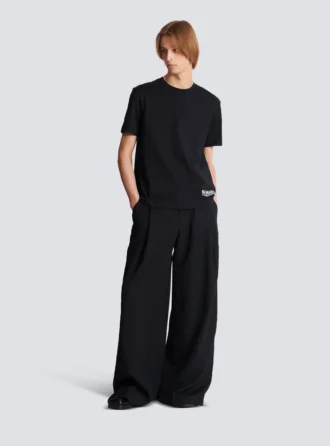 T-Shirt mit kleinem Balmain-Stempel-Print