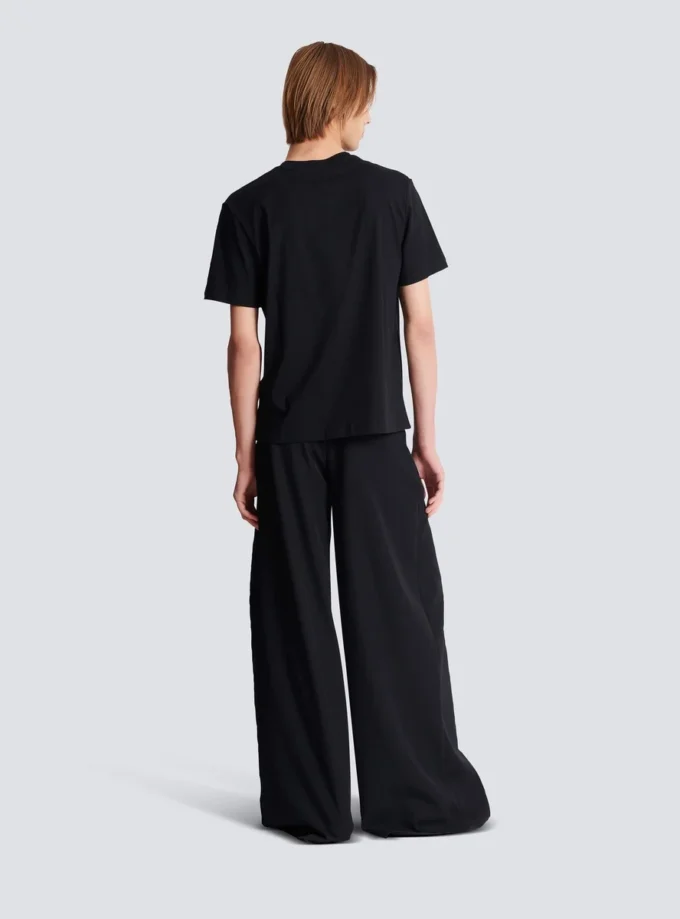 T-Shirt mit kleinem Balmain-Stempel-Print T-Shirt mit kleinem Balmain-Stempel-Print