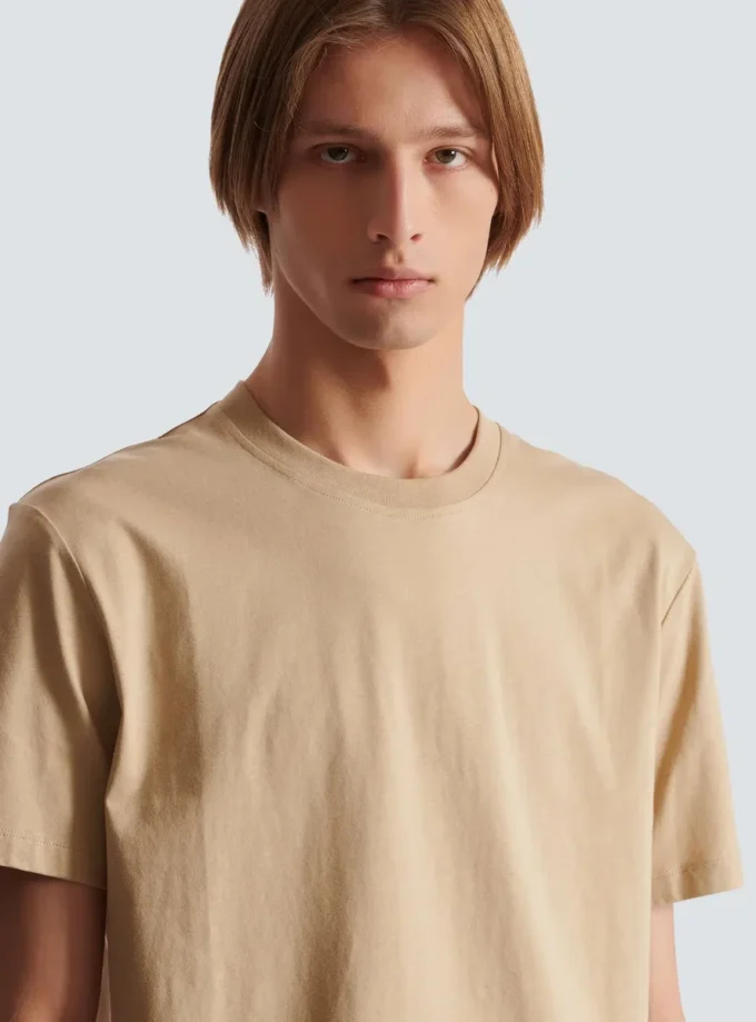 T-Shirt mit kleinem Balmain-Stempel-Print T-Shirt mit kleinem Balmain-Stempel-Print