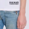 T-Shirt mit kleinem Balmain-Stempel-Print T-Shirt mit kleinem Balmain-Stempel-Print