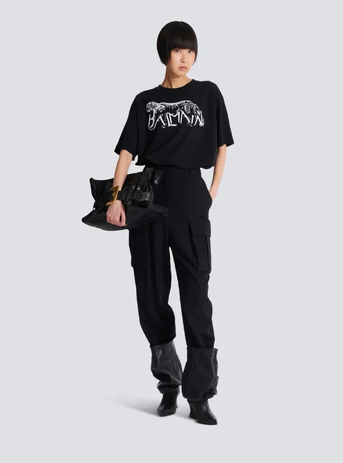T-Shirt mit Leopardenmuster T-Shirt mit Leopardenmuster