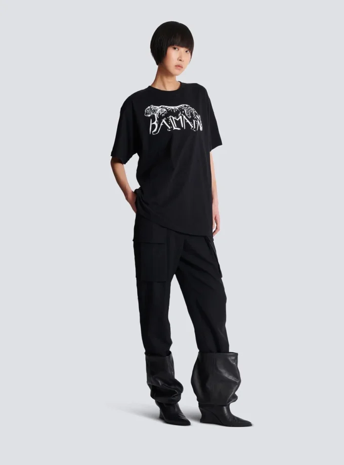 T-Shirt mit Leopardenmuster T-Shirt mit Leopardenmuster