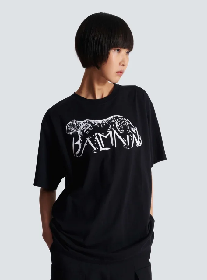 T-Shirt mit Leopardenmuster T-Shirt mit Leopardenmuster
