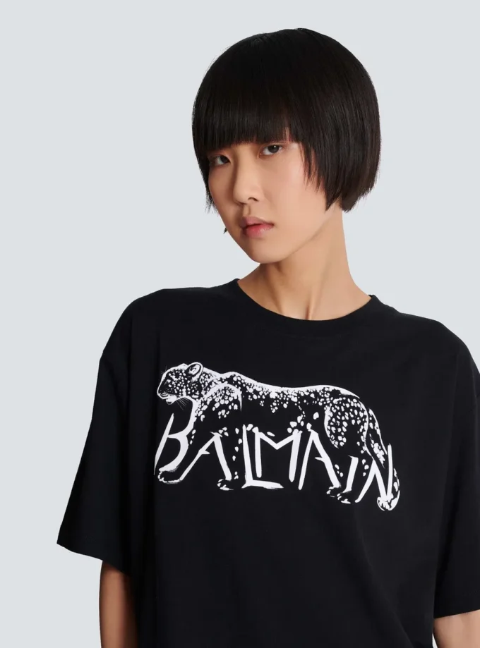 T-Shirt mit Leopardenmuster T-Shirt mit Leopardenmuster