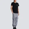 T-Shirt mit Vintage-Gel-Logo von Balmain T-Shirt mit Vintage-Gel-Logo von Balmain