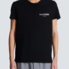 T-Shirt mit Vintage-Gel-Logo von Balmain T-Shirt mit Vintage-Gel-Logo von Balmain