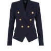 Taillierte Wolljacke mit 6 Knöpfen