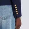 Taillierte Wolljacke mit 6 Knöpfen