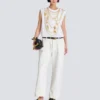 Tanktop mit Collier-Print im Trompe-l’œil-Stil