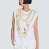 Tanktop mit Collier-Print im Trompe-l’œil-Stil