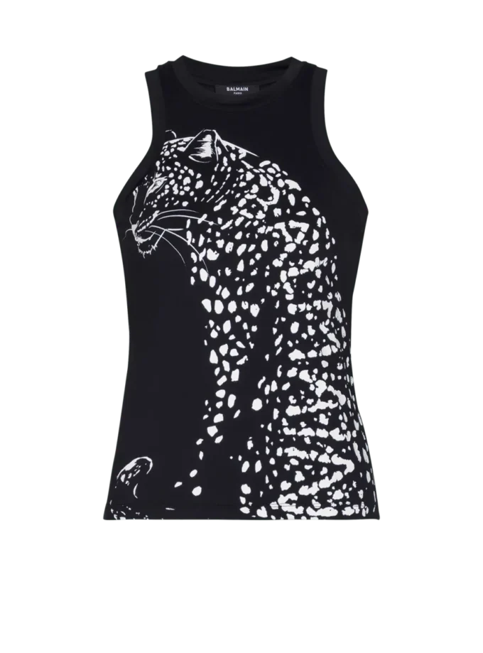 Tanktop mit Leopardenprint