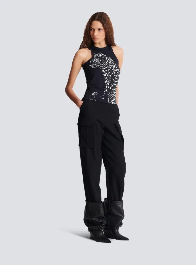 Tanktop mit Leopardenprint