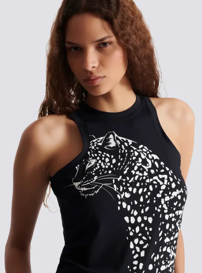 Tanktop mit Leopardenprint