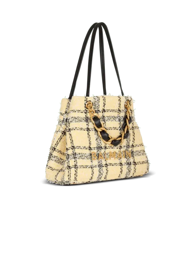 Tote Bag aus kariertem Tweed 1945