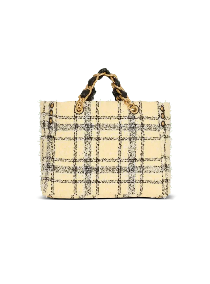 Tote Bag aus kariertem Tweed 1945
