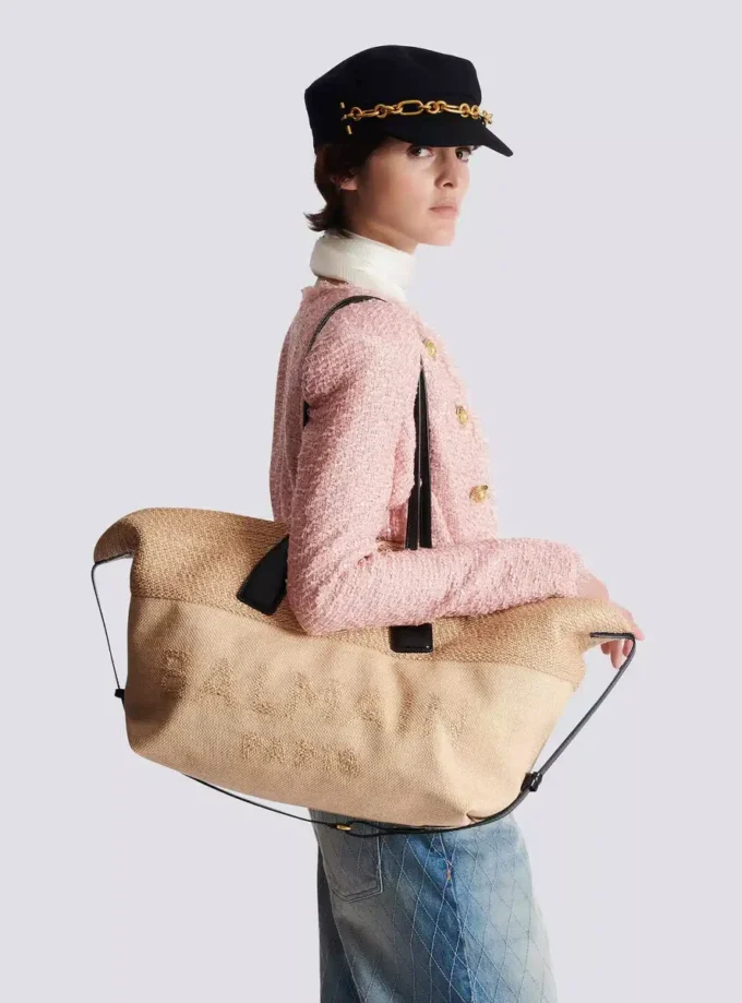Track Raffia-Tasche