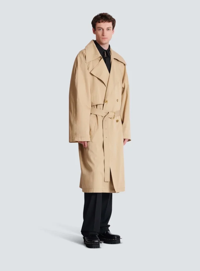 Trenchcoat aus Baumwoll-Canvas Trenchcoat aus Baumwoll-Canvas