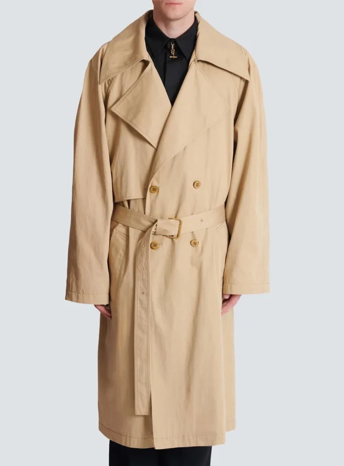 Trenchcoat aus Baumwoll-Canvas Trenchcoat aus Baumwoll-Canvas