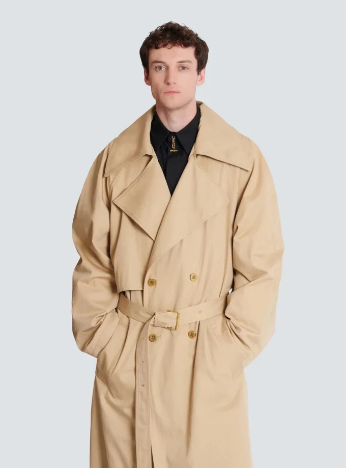 Trenchcoat aus Baumwoll-Canvas Trenchcoat aus Baumwoll-Canvas