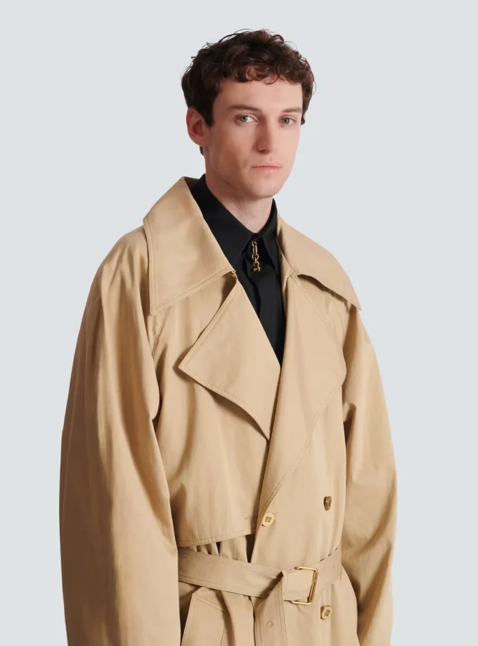 Trenchcoat aus Baumwoll-Canvas Trenchcoat aus Baumwoll-Canvas