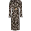 Trenchcoat mit Gürtel aus Jacquard mit Leopardenmuster Trenchcoat mit Gürtel aus Jacquard mit Leopardenmuster
