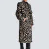 Trenchcoat mit Gürtel aus Jacquard mit Leopardenmuster Trenchcoat mit Gürtel aus Jacquard mit Leopardenmuster
