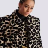 Trenchcoat mit Gürtel aus Jacquard mit Leopardenmuster Trenchcoat mit Gürtel aus Jacquard mit Leopardenmuster