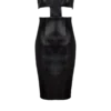 Trägerloses Kleid aus Lammleder Trägerloses Kleid aus Lammleder