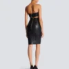 Trägerloses Kleid aus Lammleder Trägerloses Kleid aus Lammleder