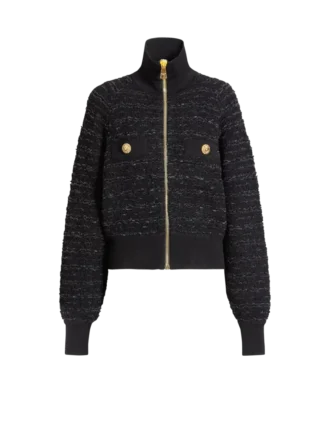 Tweed-Bomberjacke