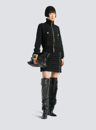 Tweed-Bomberjacke
