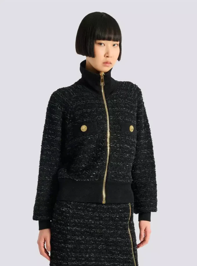 Tweed-Bomberjacke Tweed-Bomberjacke