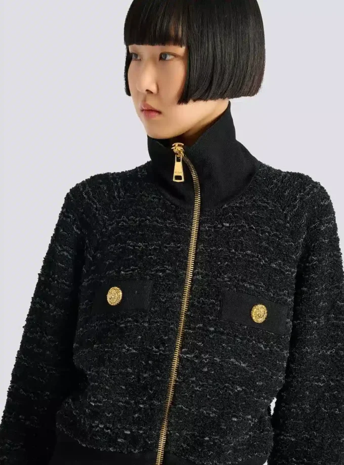 Tweed-Bomberjacke Tweed-Bomberjacke