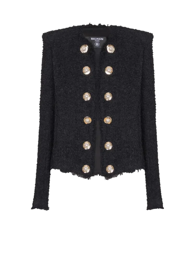 Tweedjacke mit durchgehendem Saum Tweedjacke mit durchgehendem Saum