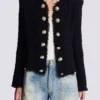 Tweedjacke mit durchgehendem Saum Tweedjacke mit durchgehendem Saum