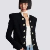 Tweedjacke mit durchgehendem Saum Tweedjacke mit durchgehendem Saum