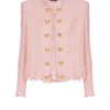 Tweedjacke mit durchgehender Paillettenverzierung