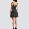 Tweedkleid mit Kettenträgern