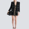 Tweedkleid mit Perlenbesatz Tweedkleid mit Perlenbesatz