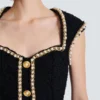 Tweedkleid mit Perlenbesatz Tweedkleid mit Perlenbesatz