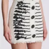 Tweedrock mit Love Letter-Stickerei Tweedrock mit Love Letter-Stickerei