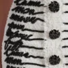 Tweedrock mit Love Letter-Stickerei Tweedrock mit Love Letter-Stickerei