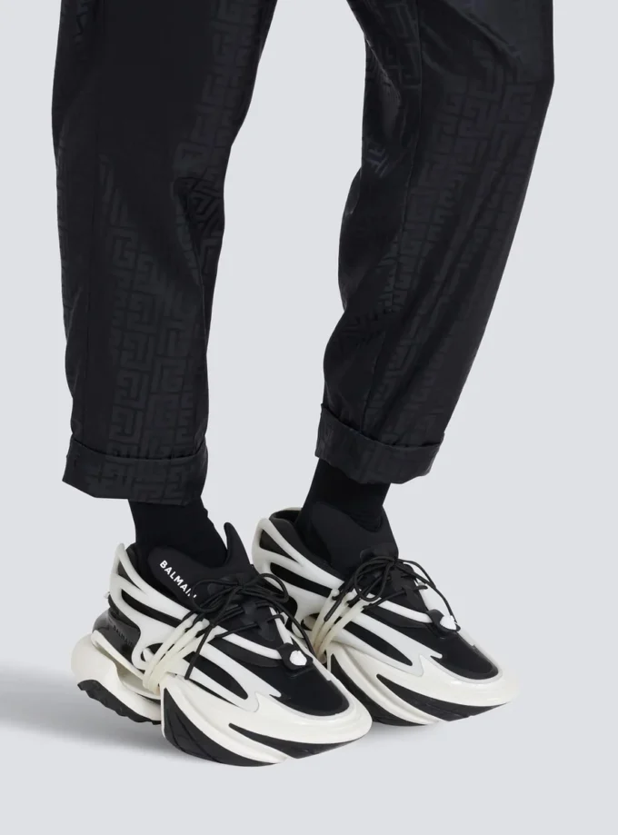 Unicorn Low-Top-Sneakers aus Neopren und Leder Unicorn Low-Top-Sneakers aus Neopren und Leder