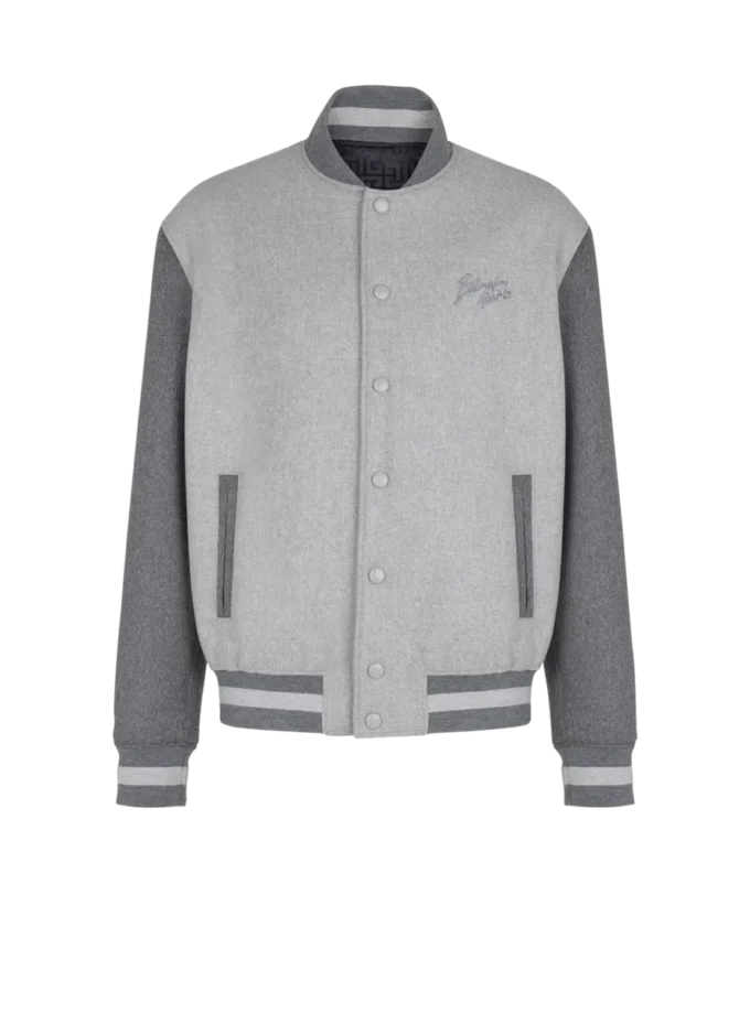 Varsity-Jacke aus Wolle und Kaschmir Varsity-Jacke aus Wolle und Kaschmir
