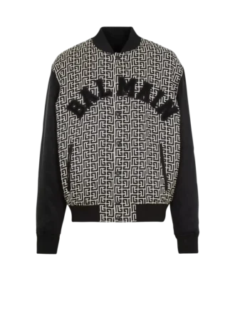 Varsity-Jacke mit Monogramm und Aufnähern Varsity-Jacke mit Monogramm und Aufnähern