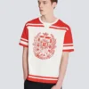 Varsity-T-Shirt mit Balmain Écusson-Print Varsity-T-Shirt mit Balmain Écusson-Print
