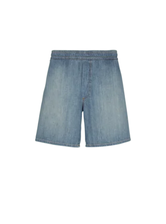 Verwaschene Jeansshorts