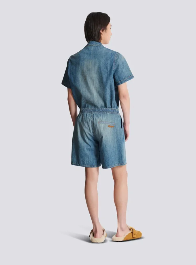 Verwaschene Jeansshorts Verwaschene Jeansshorts