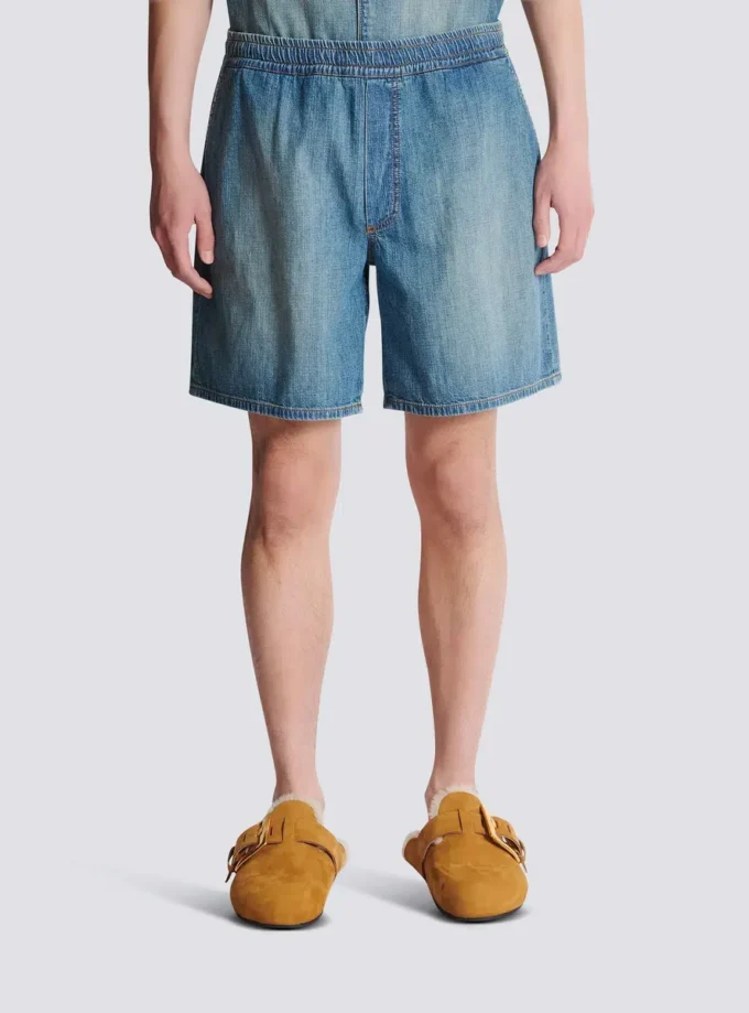 Verwaschene Jeansshorts Verwaschene Jeansshorts
